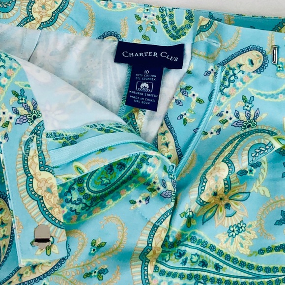 Charter Club cotton spandex skirt Sz 10 - Picture 4 of 6